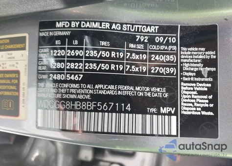 2011 Mercedes-Benz Glk 350 4Matic z USA, uszkodzony, nr VIN WDCGG8HB8BF567114